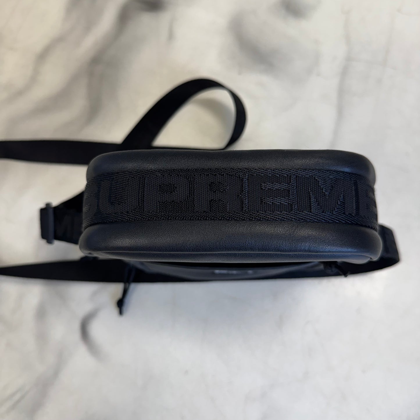 Supreme Leather Shoulder Pouch Black