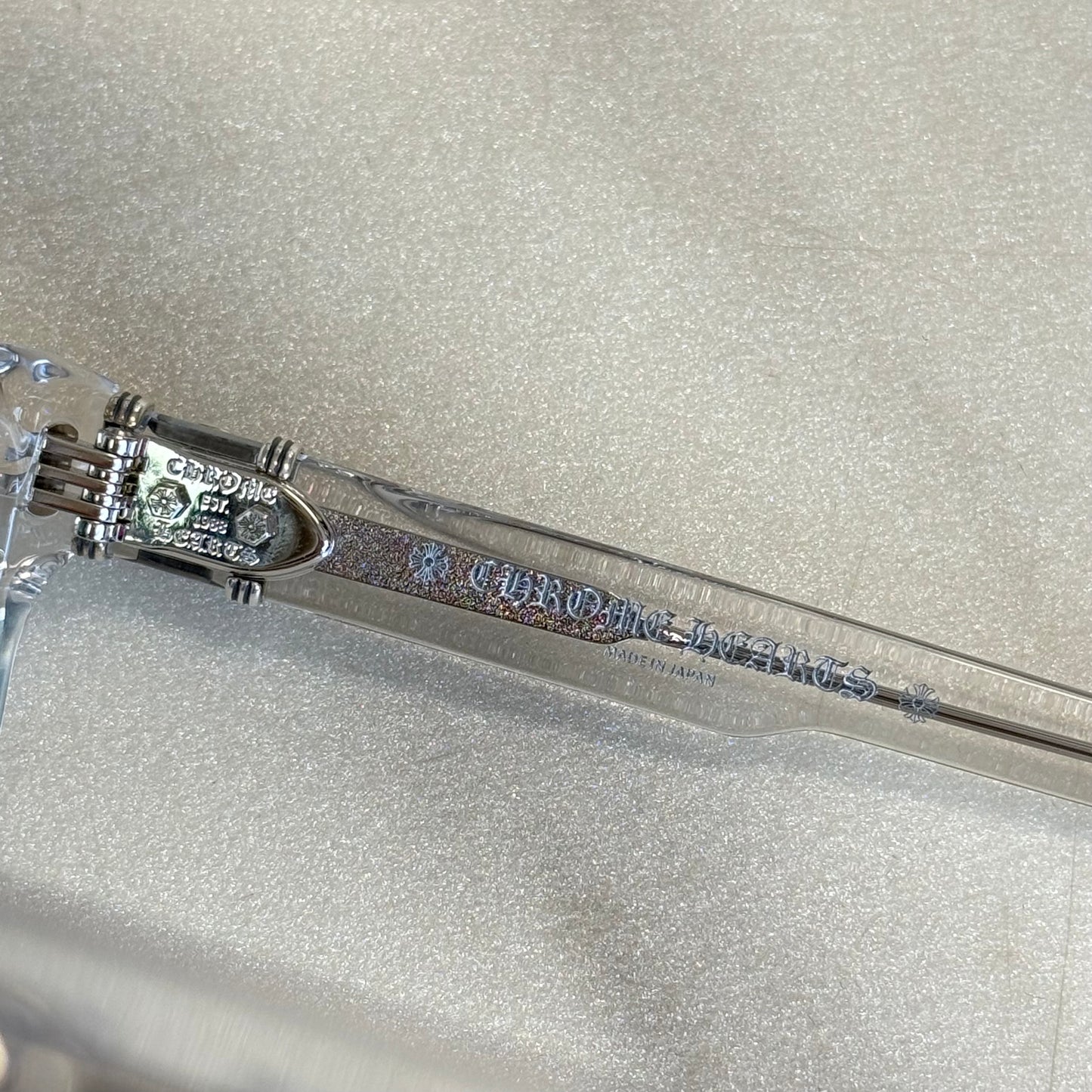 Chrome Hearts Hallamanass Clear Glasses Blue Lenses
