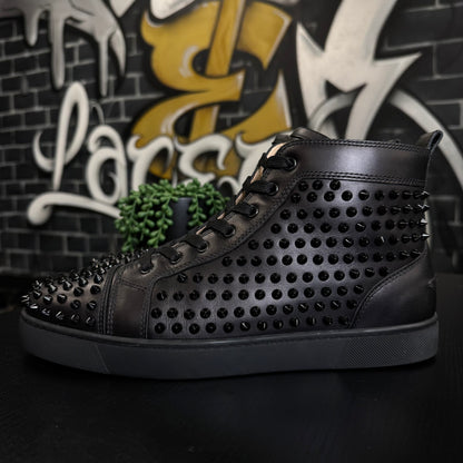 Louboutin Louis Orlato Spike Flat Black