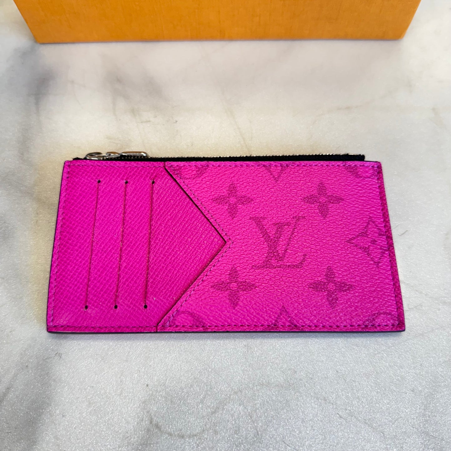 Louis Vuitton Coin Card Holder Fuschia