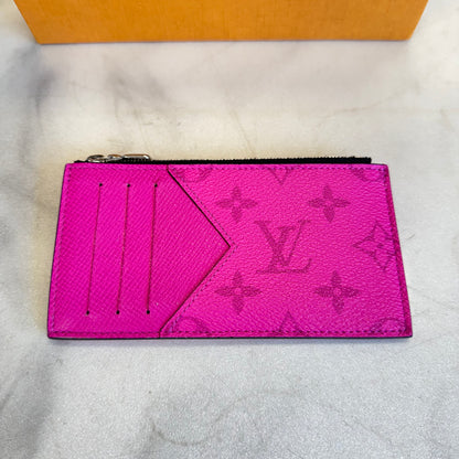 Louis Vuitton Coin Card Holder Fuschia
