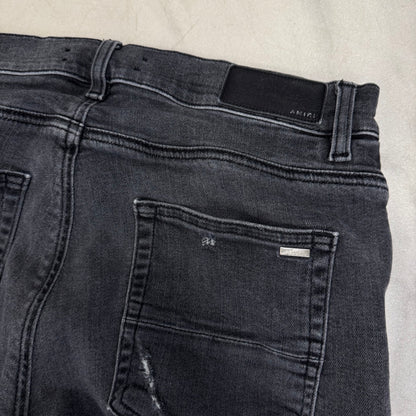 Amiri Jeans Single Knee Cut Black