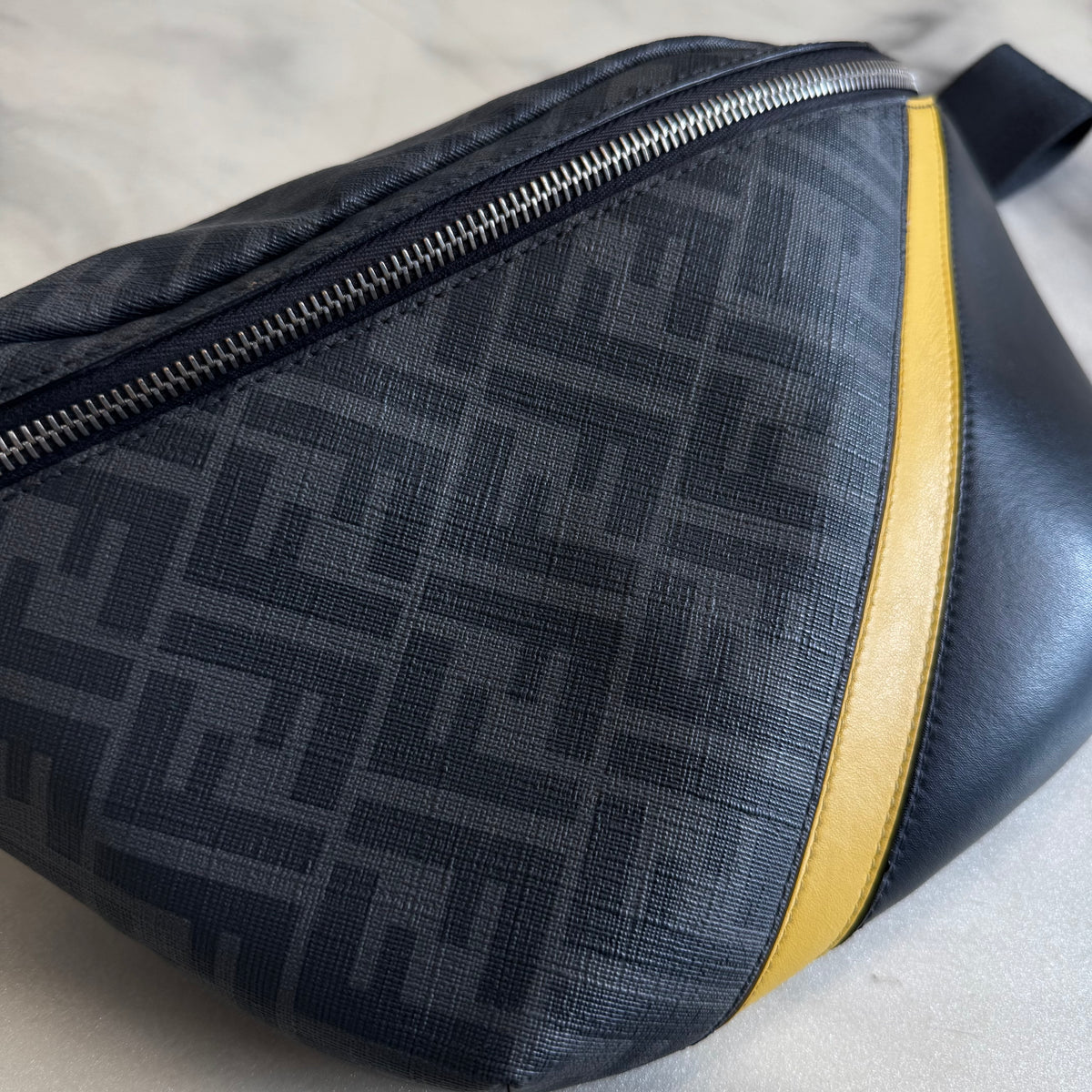 Fendi Zucca Monogram Belt Bag Black