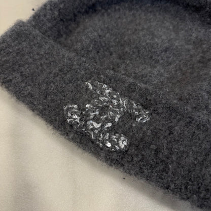 Chanel Cashmere Beanie Grey