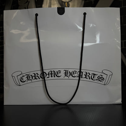 Chrome Hearts Dagger Slip On White Leather