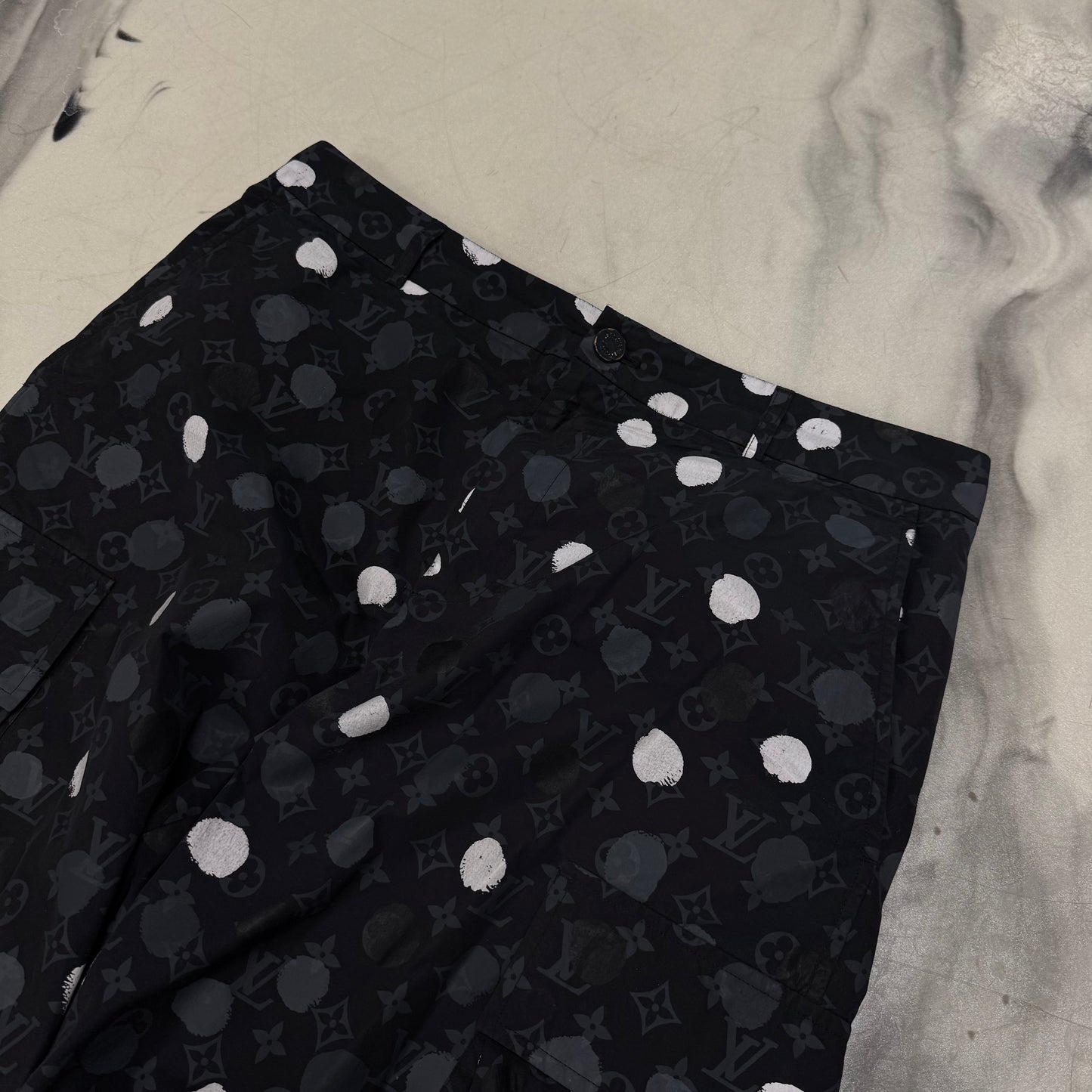 Louis Vuitton X Yayoi Kusama Polka Dots Cargo Pants Black
