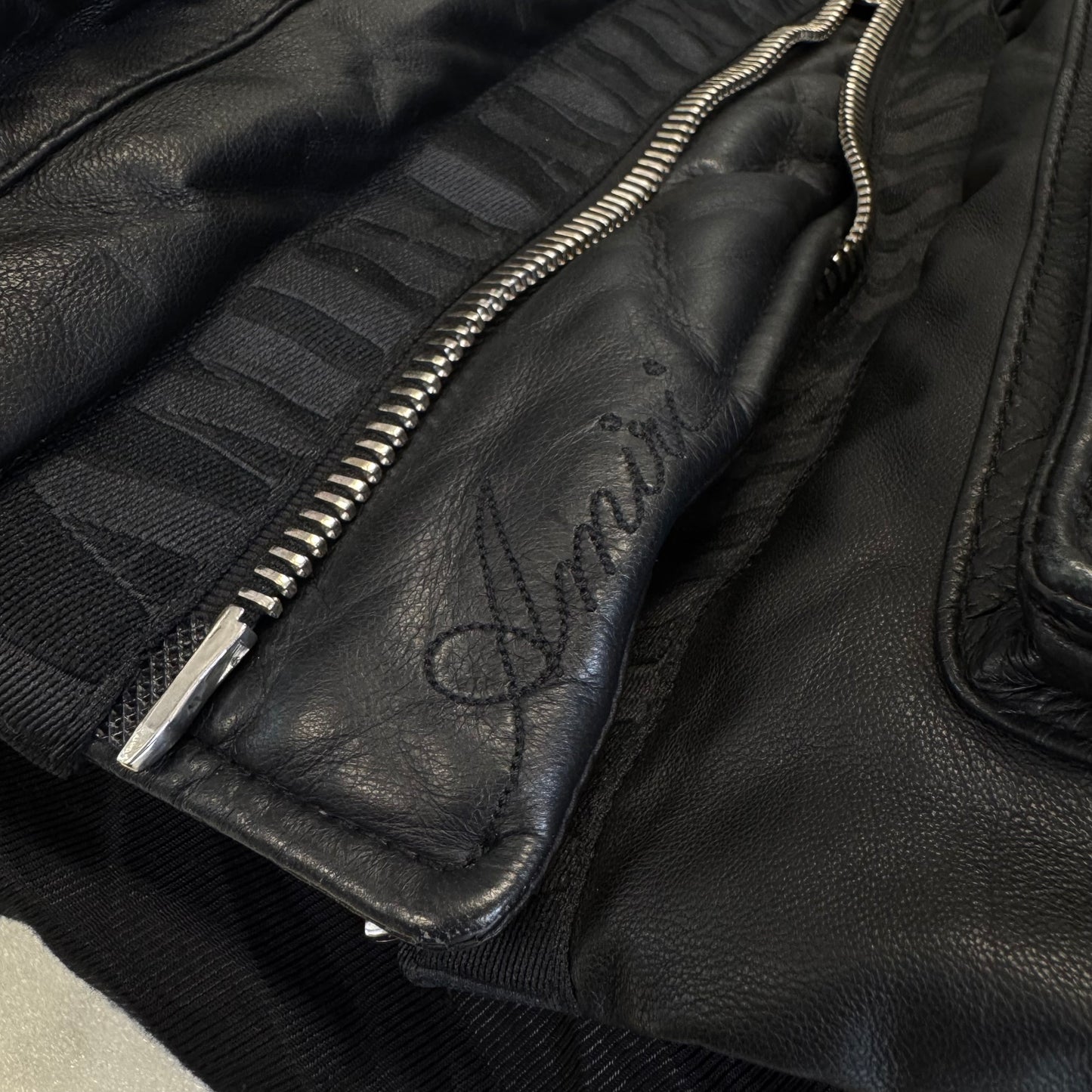 Amiri Lambskin Vest Black