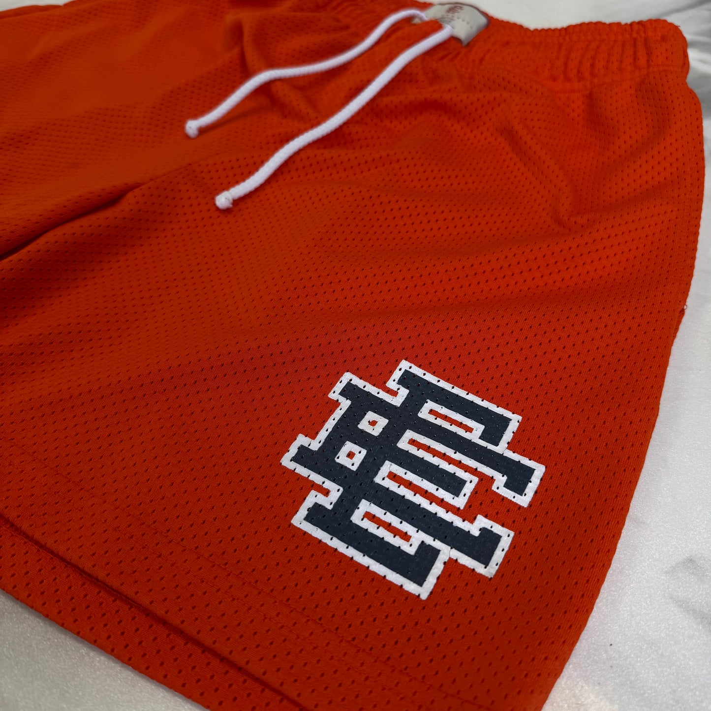 Eric Emanuel Orange Mesh Shorts