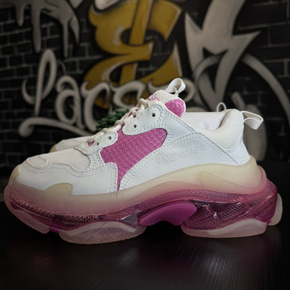 Balenciaga Triple S White/Pink Clear Sole
