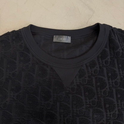 Dior Oblique Towel Tee Dark Grey