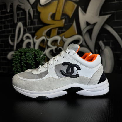 Chanel Trainer White Orange