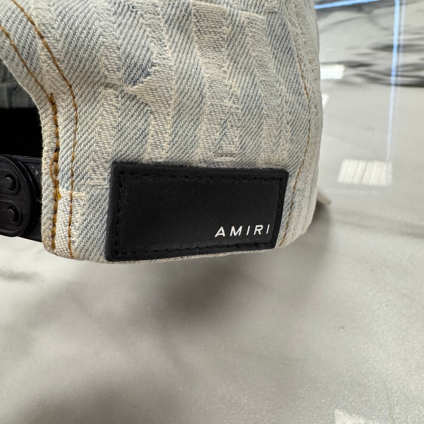 Amiri Jacquard Logo MA Hat Distressed