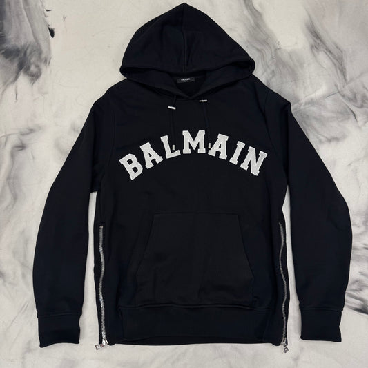 Balmain Logo Hoodie Black