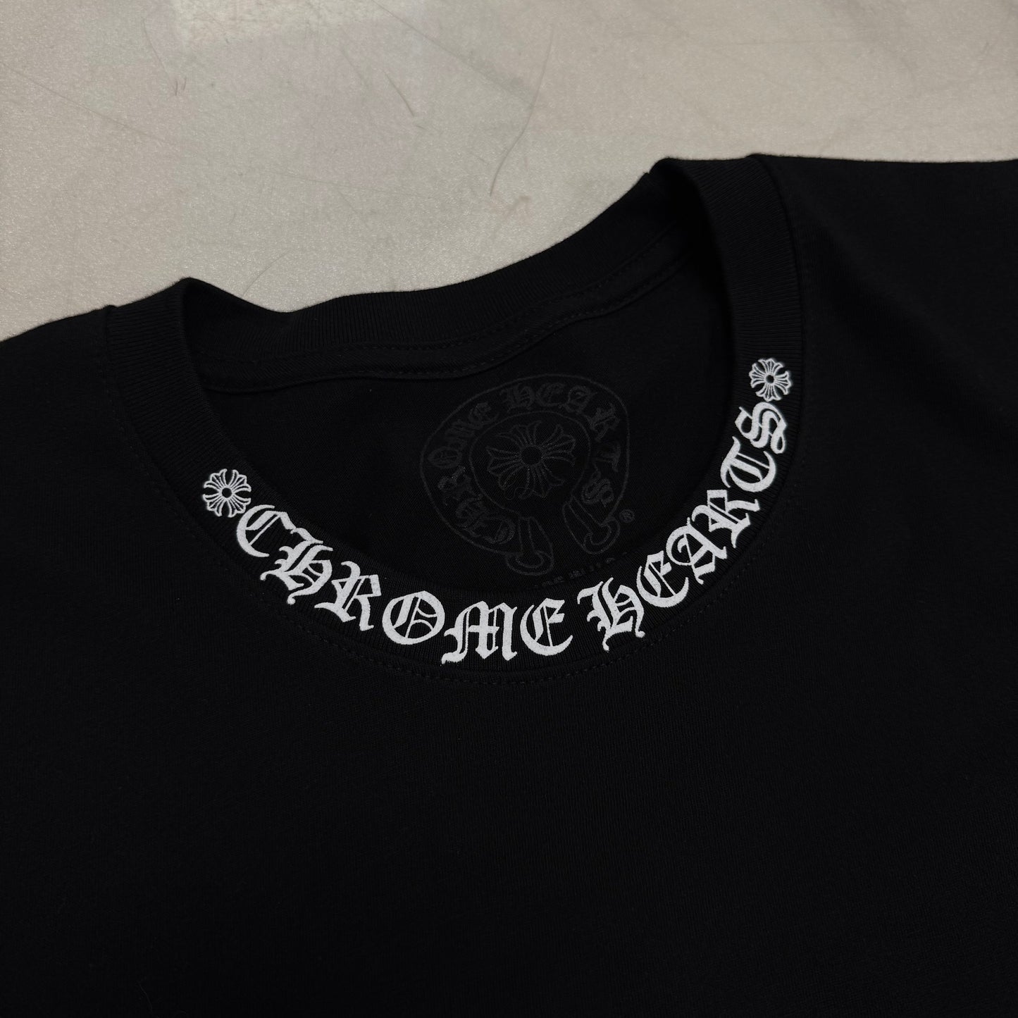 Chrome Hearts Neck Logo Tee Black