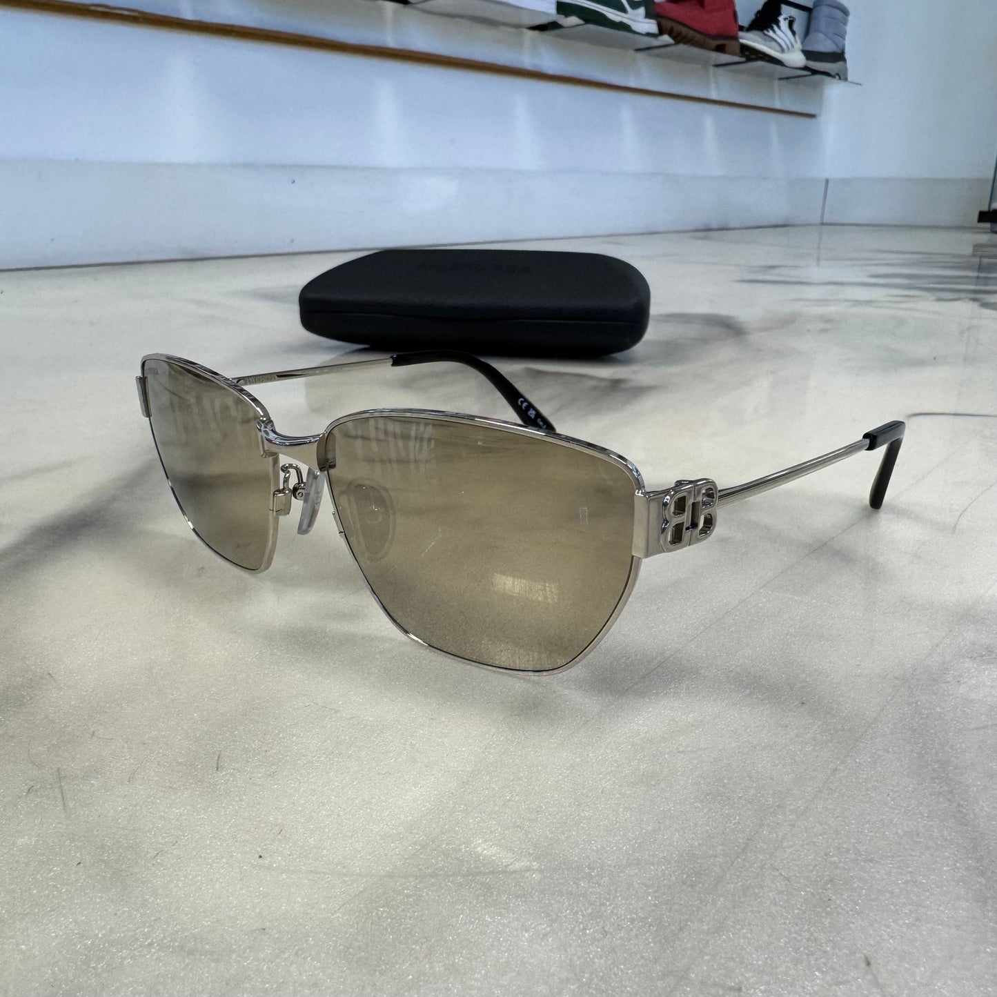 Balenciaga BB0375OA Sunglasses Silver