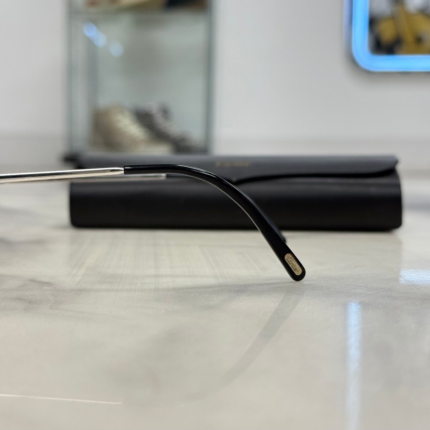 Cartier Big Cs Platinum Brown Lenses