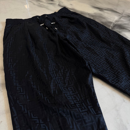 Balmain Monogram Lounge Pants Black