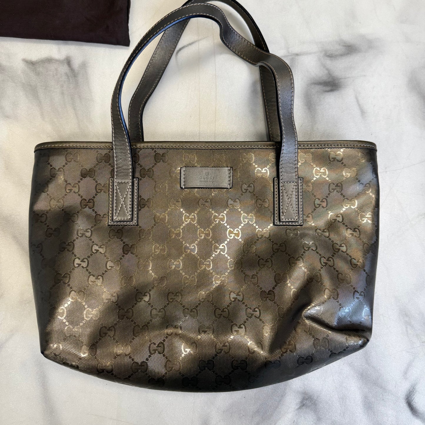 Gucci 2000s Imprime Tote Bag Bronze