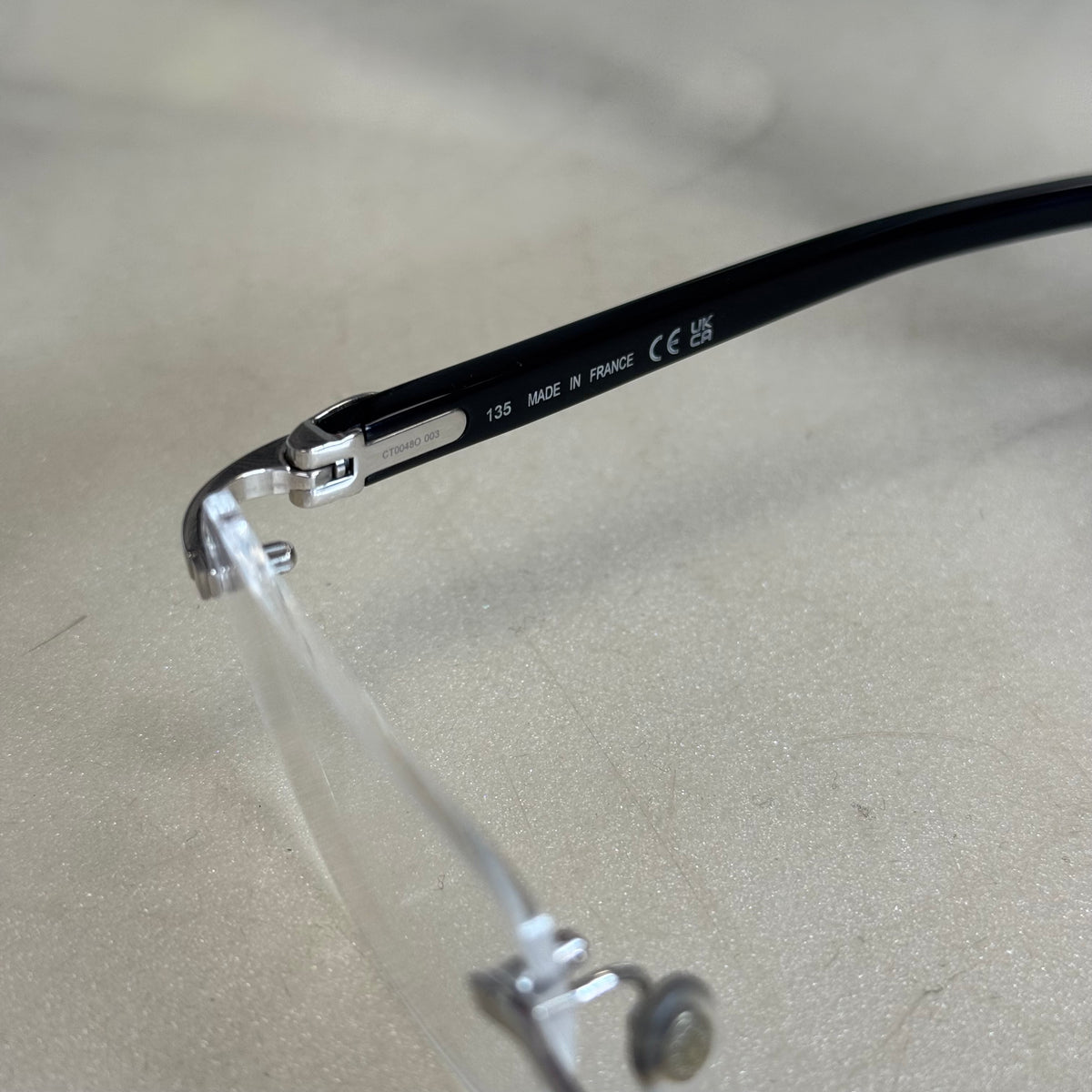 Cartier C Decor Acetate Black Glasses