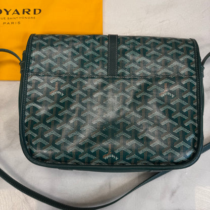 Goyard Belvedere MM Green Messenger Bag