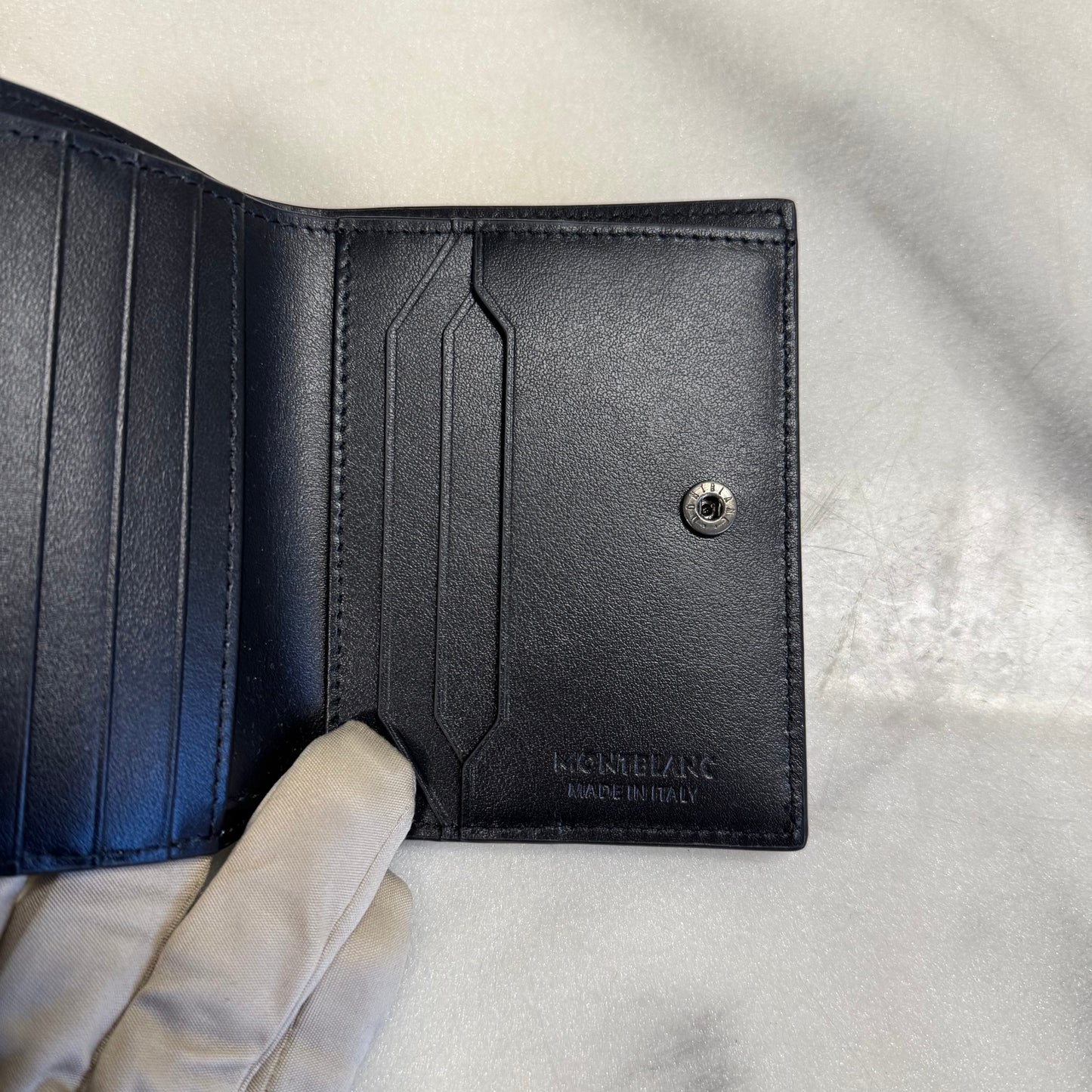 Montblanc Silver Leather Wallet
