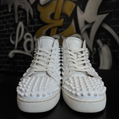 Louboutin Louis Spike Orlato Flat White