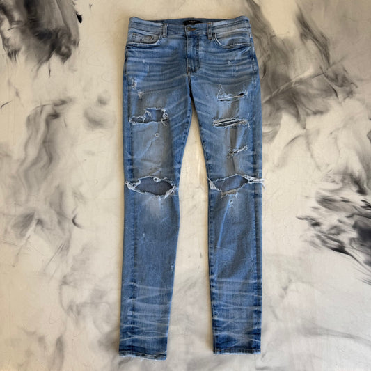 Amiri Distressed Jeans Indigo