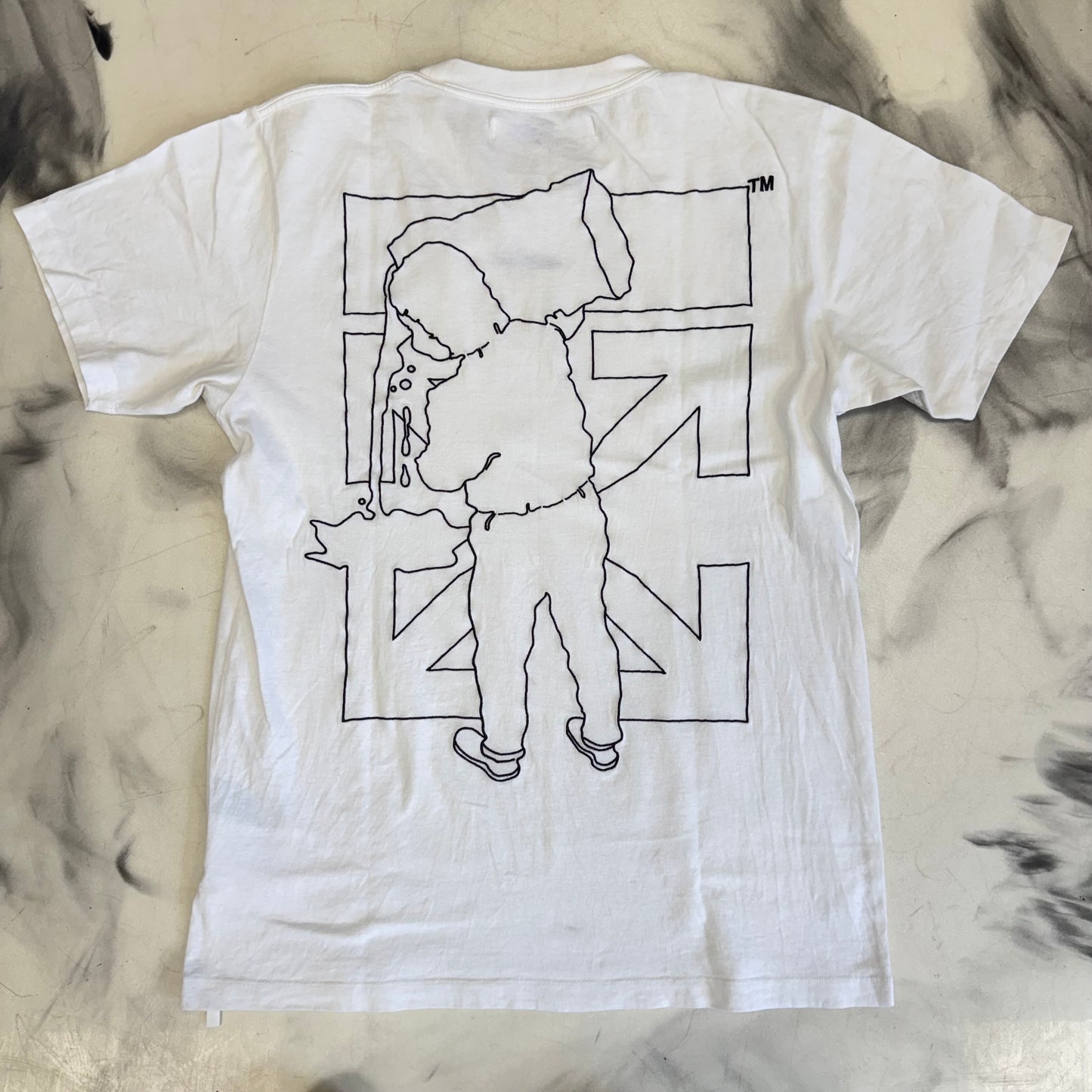 Off White Painting Guy Tee White