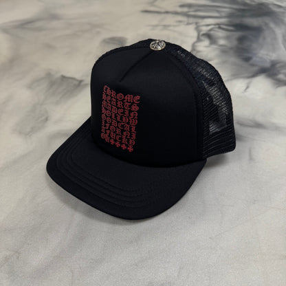 Chrome Hearts Eyechart Hat Black/Red