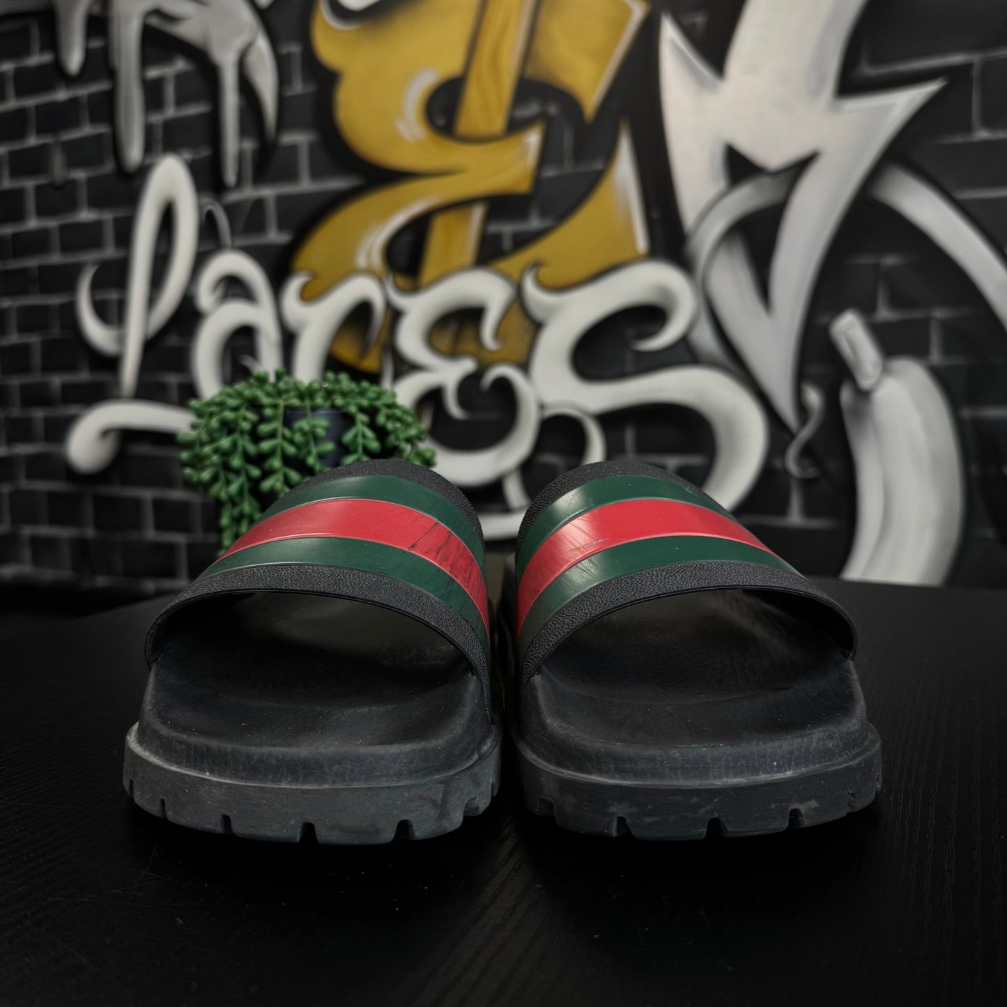 Gucci Trek Slides Black
