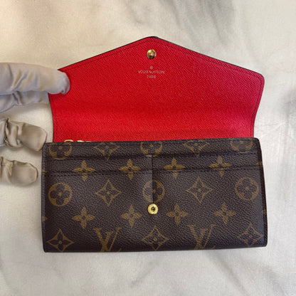Louis Vuitton Sarah Wallet Poppy Monogram