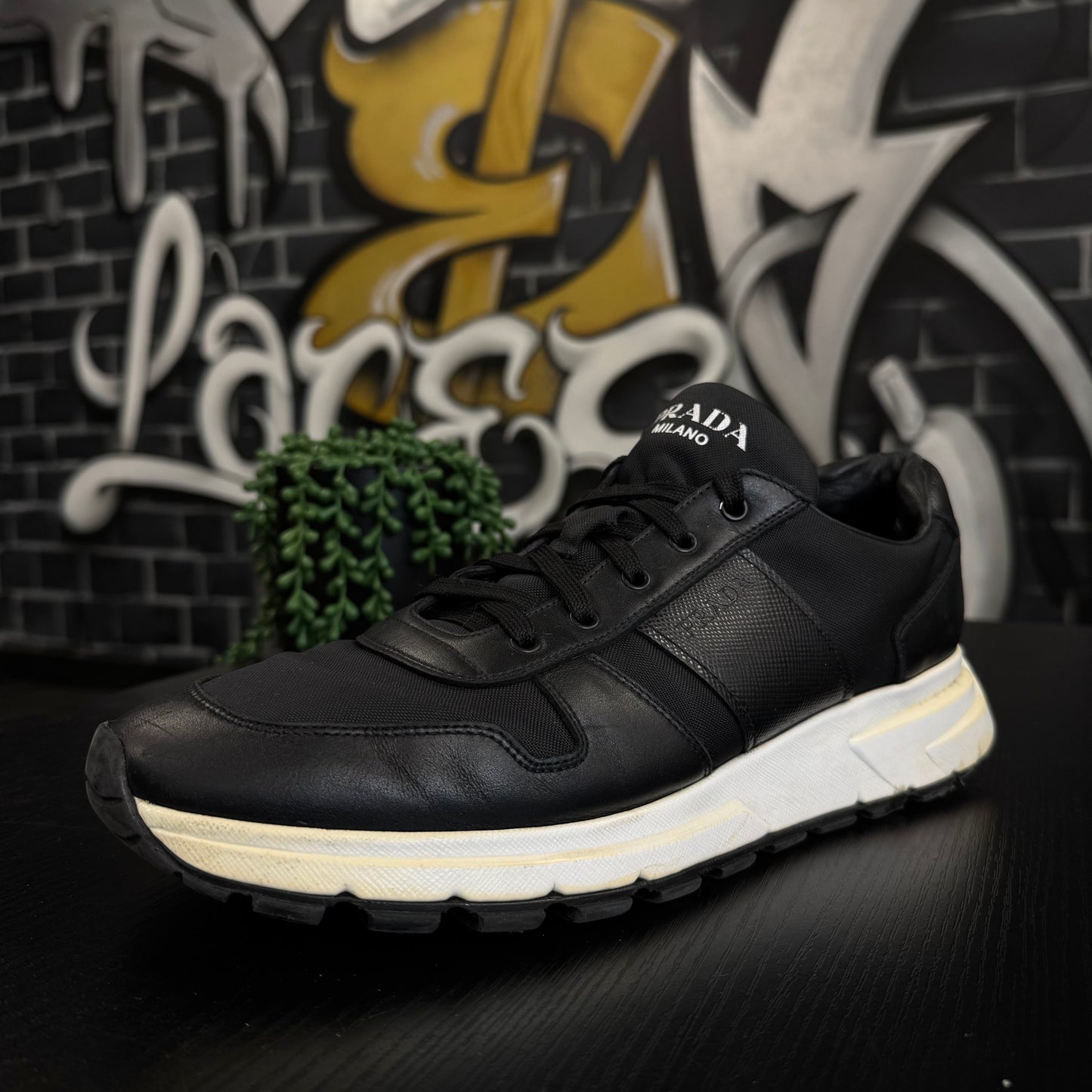 Prada Prax Nylon Sneaker Black