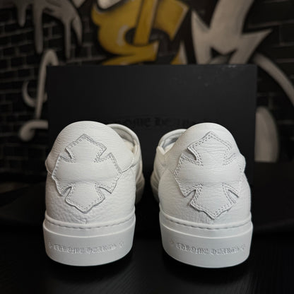 Chrome Hearts Dagger Slip On White Leather