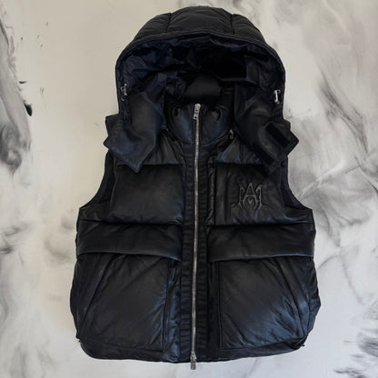 Amiri Lambskin Vest Black
