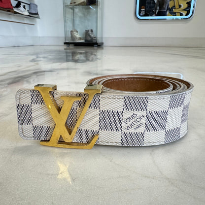 Louis Vuitton Damier Belt White/Gold