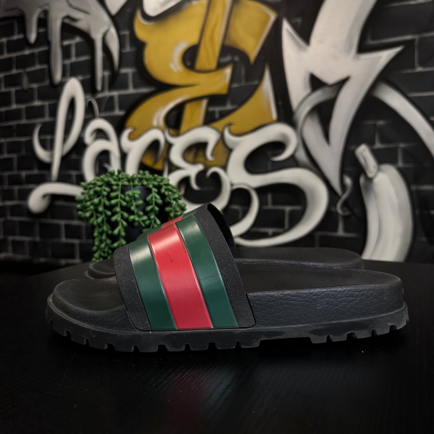 Gucci Trek Slides Black