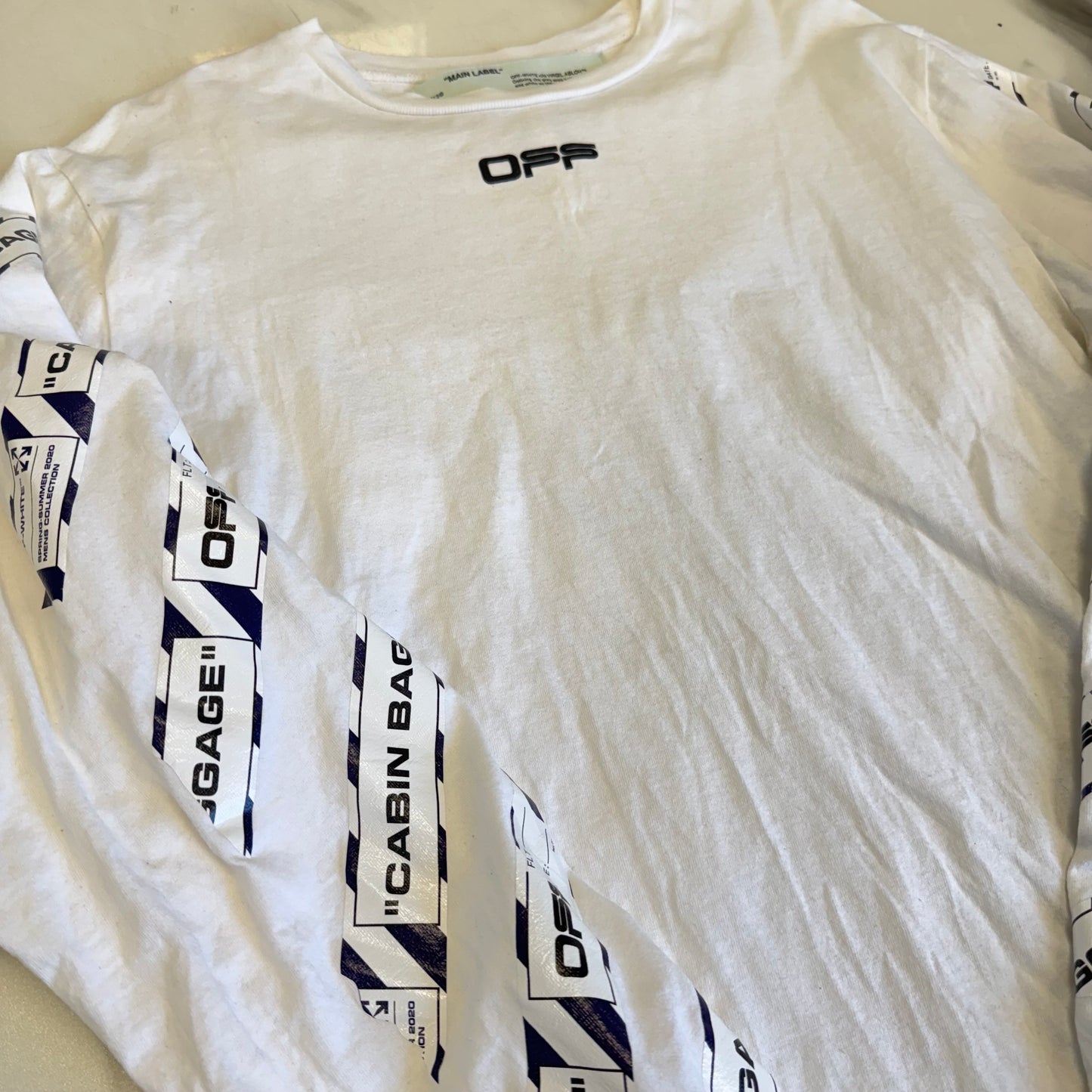 Off White Cabin Baggage Longsleeve White