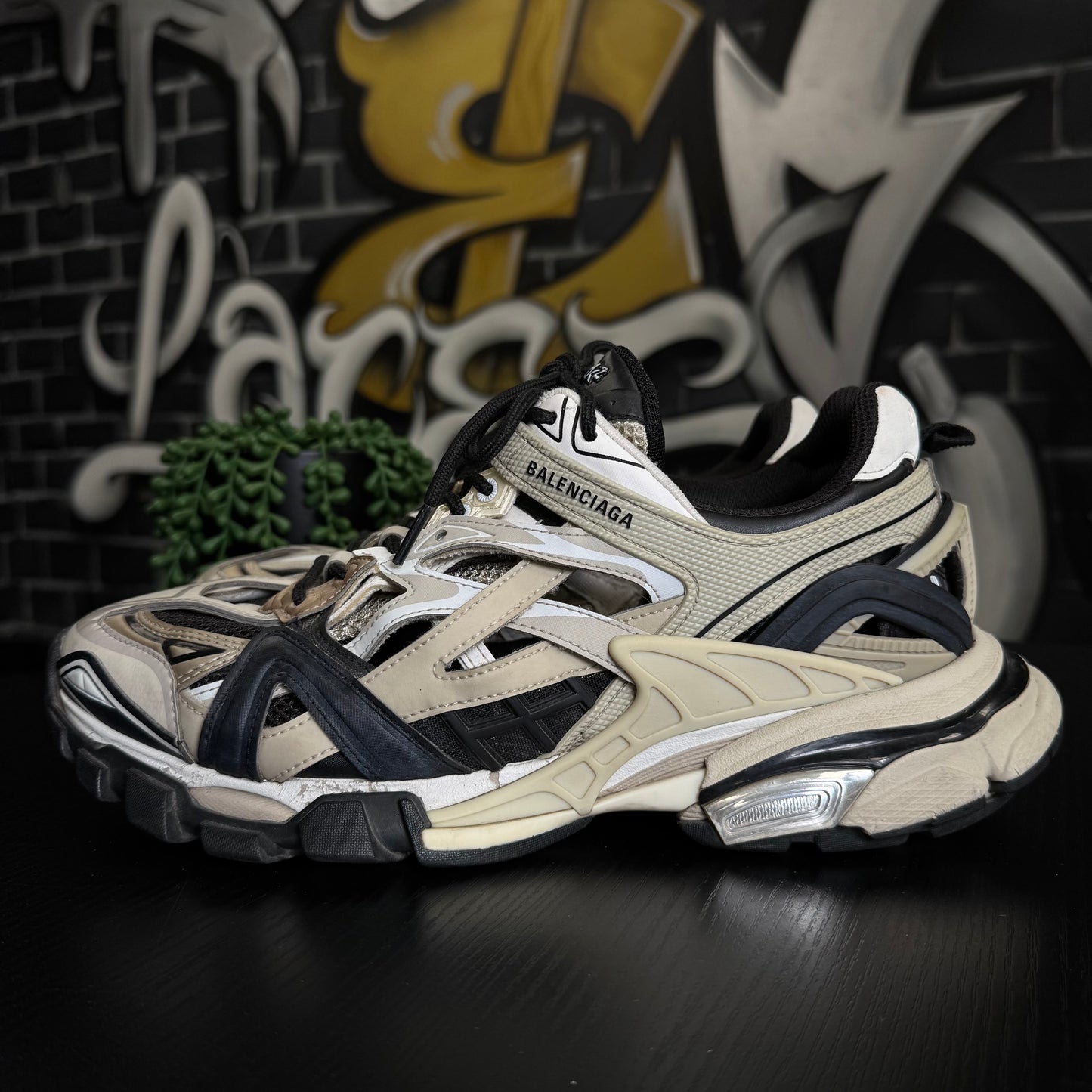 Balenciaga Track2 Beige Black
