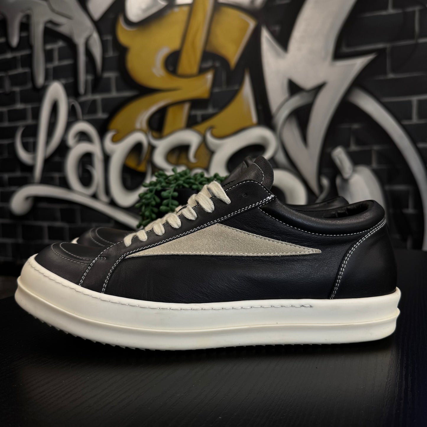 Rick Owens Black Temple Vintage Sneakers