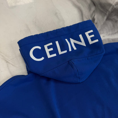 Celine Hoodie Hood Logo Blue