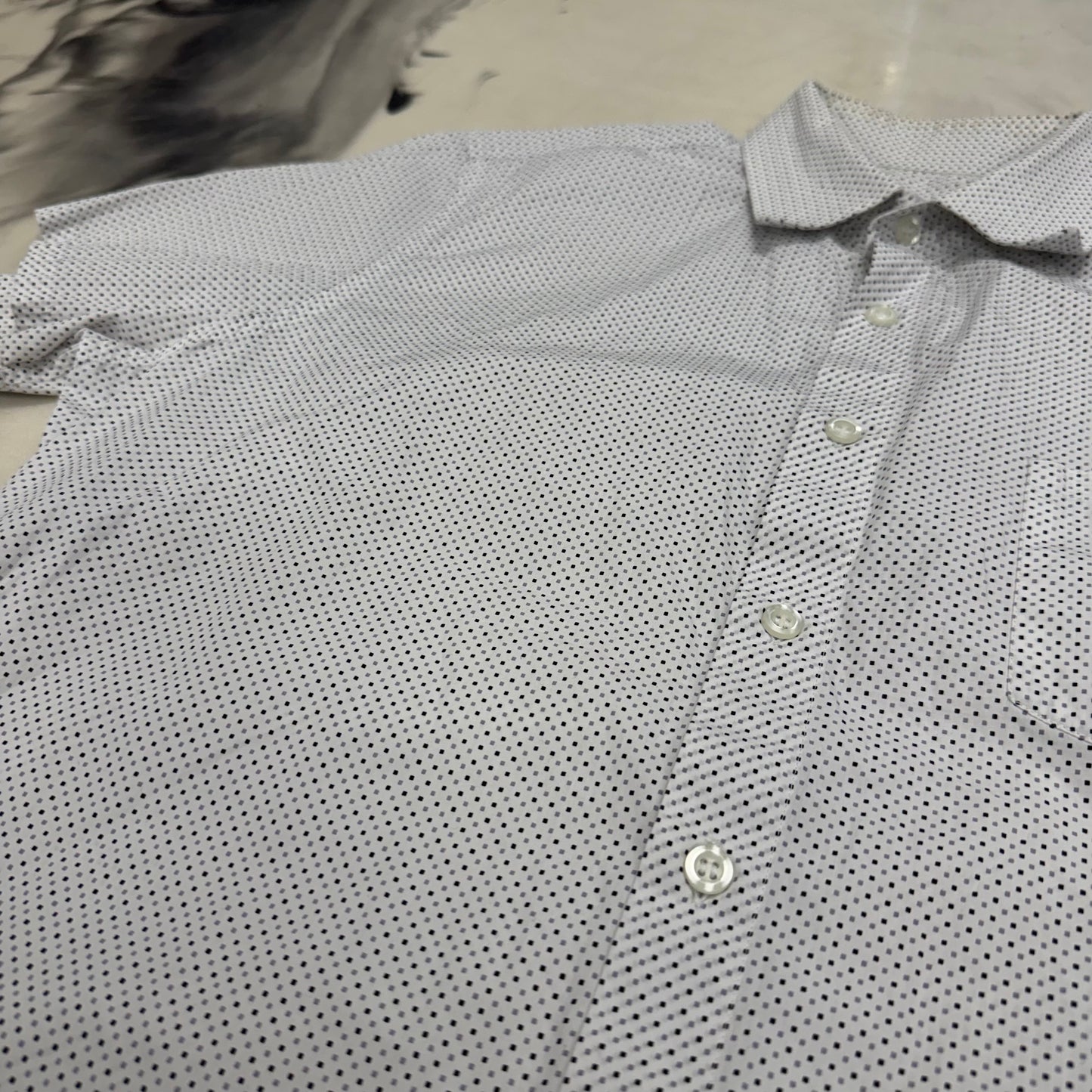 Prada Button Up Shirt Light Grey