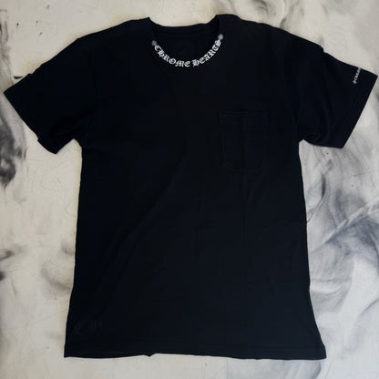 Chrome Hearts Neck Logo Tee Black