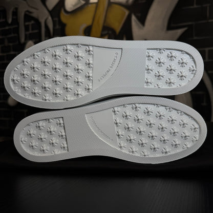 Chrome Hearts Dagger Slip On White Leather
