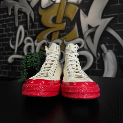 Converse CDG High Cream/Red