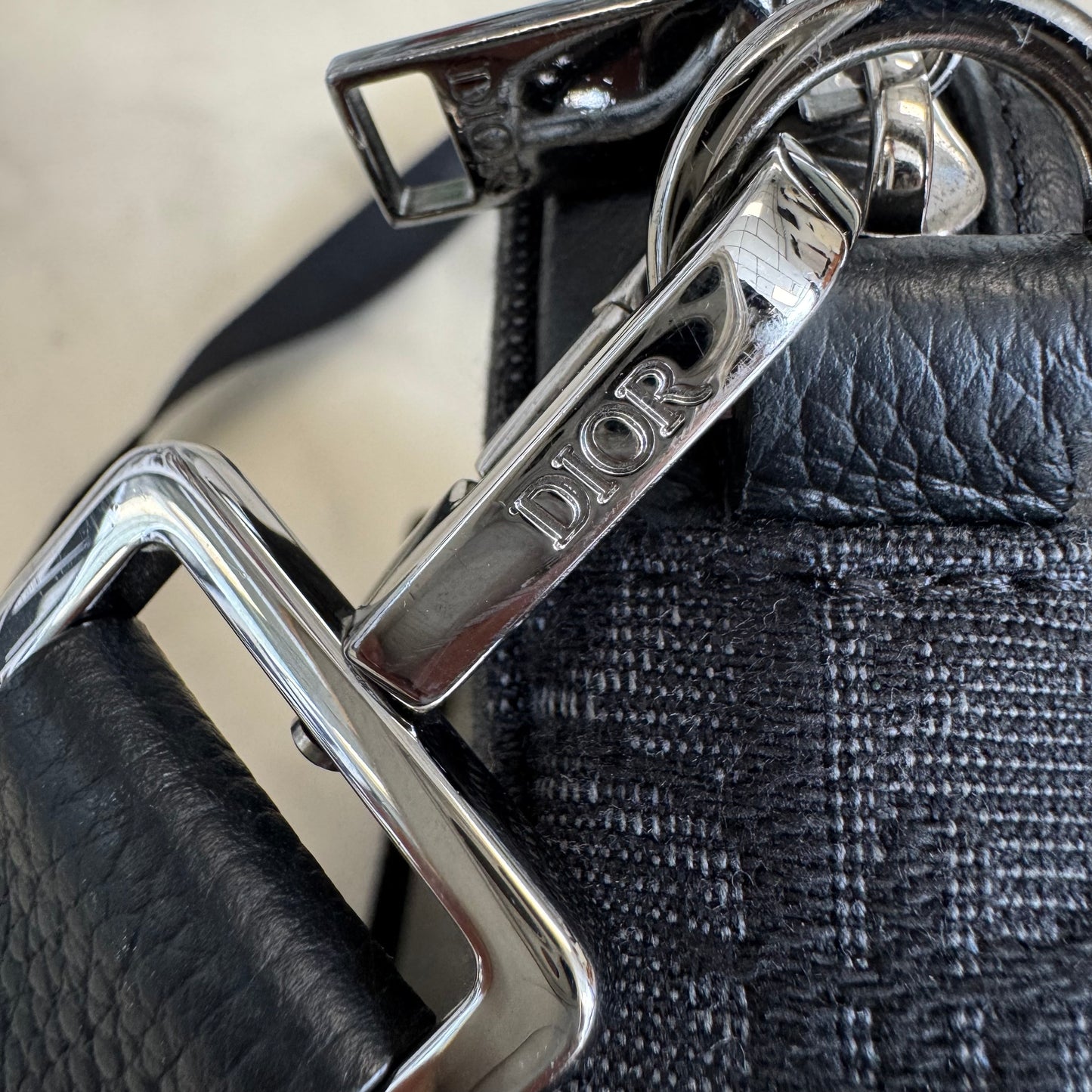 Dior Shoulder Pouch Oblique Black