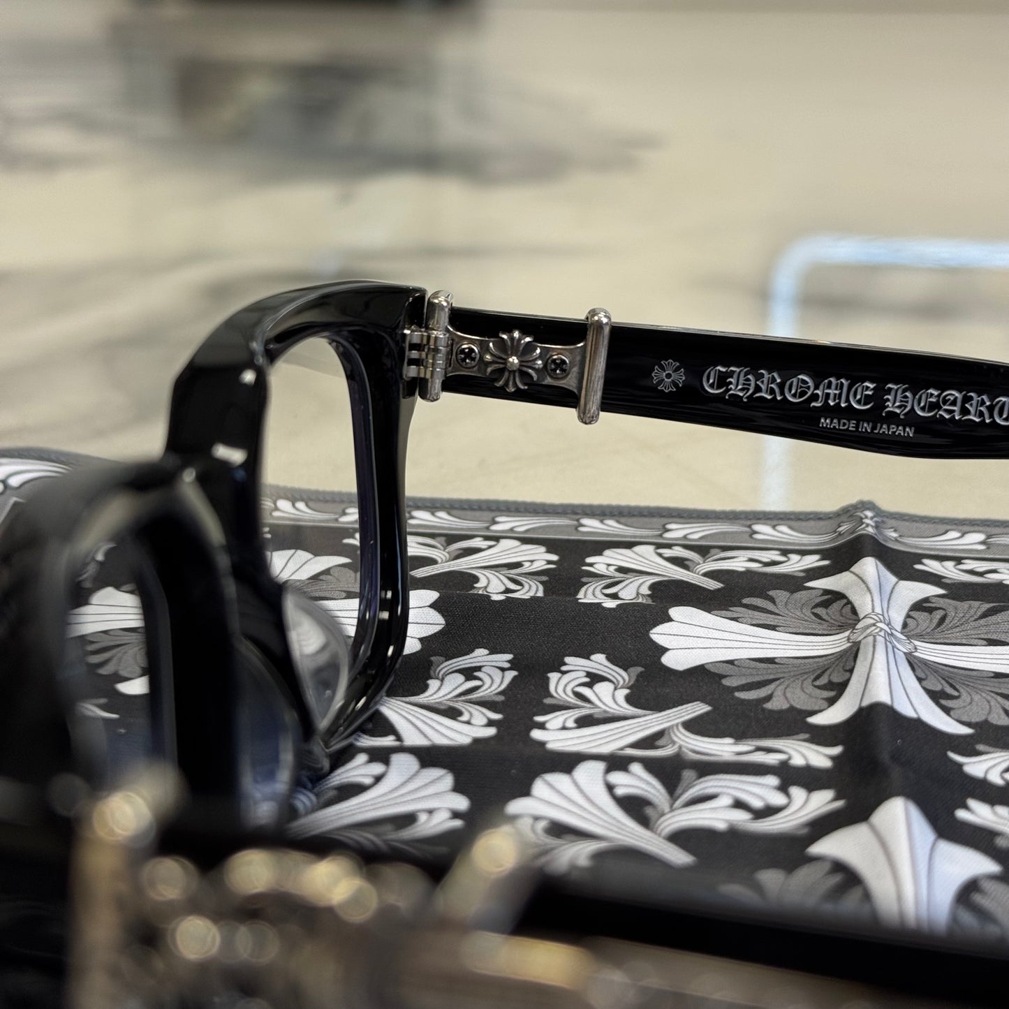 Chrome Hearts Vagillionaire II Black/Silver Glasses