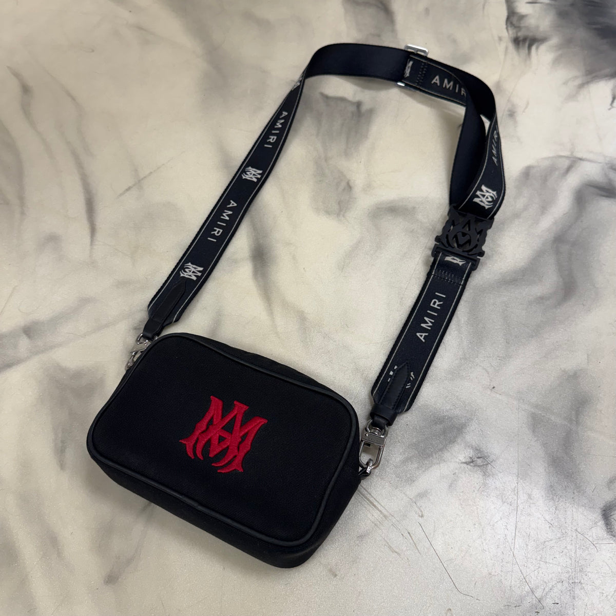 Amiri Red Logo Shoulder Bag