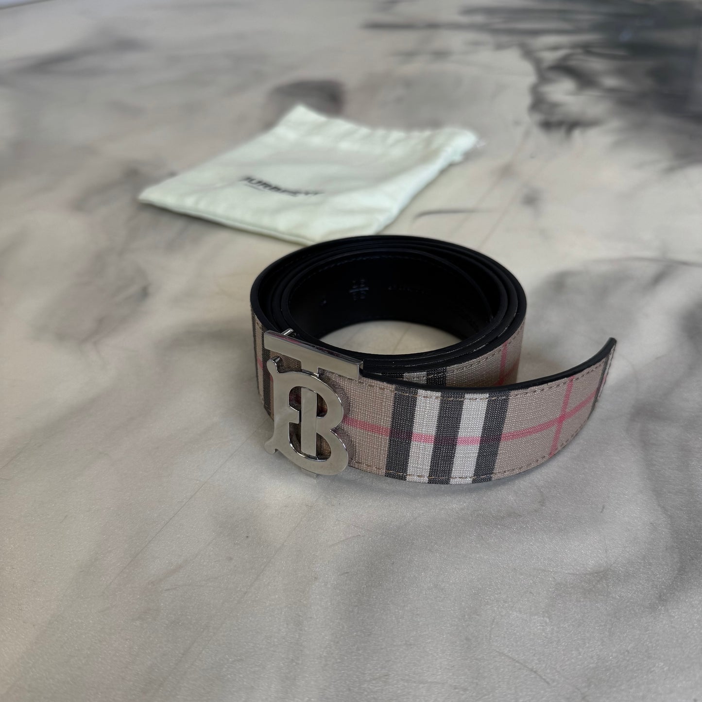 Burberry Check Belt