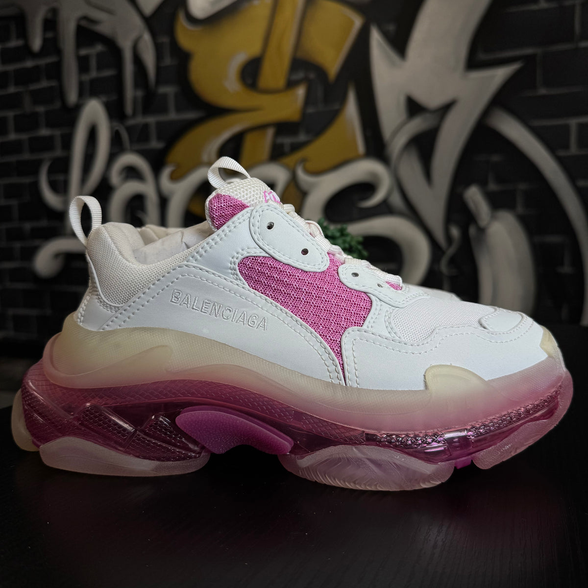 Balenciaga Triple S White/Pink Clear Sole