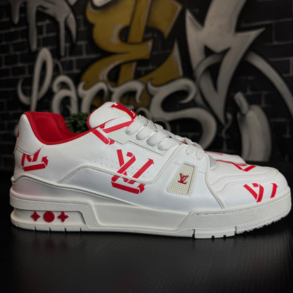 Louis Vuitton Trainer White Red LV Arrow Logos